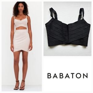 TEN BY BABATON Flicker Top Black Size XS ARITZIA